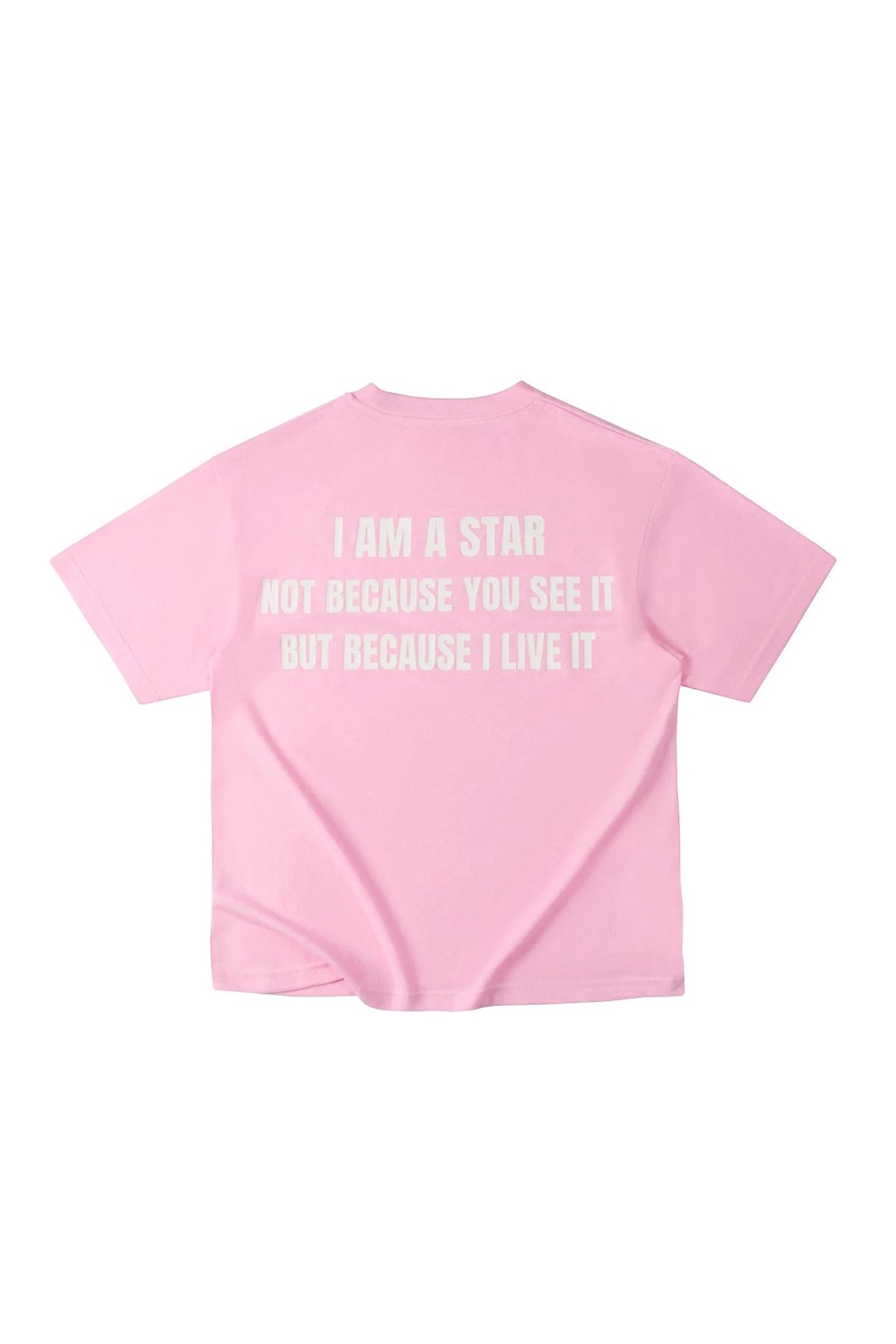 PINK "WHENEVER " STAR MANIFESTO T-SHIRT