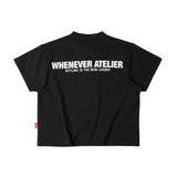 BLACK “WHENEVER” OFFLINE T-SHIRT