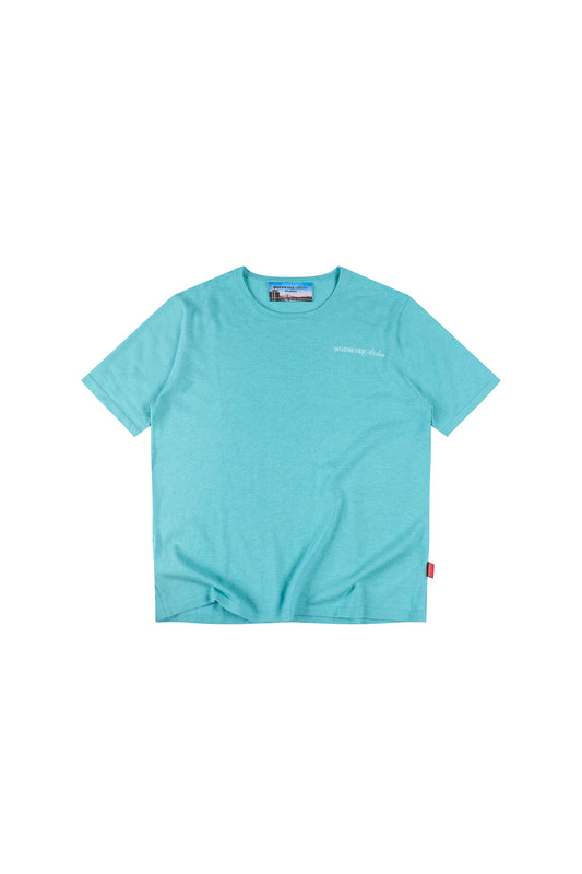 TIFFANY BLUE “WHENEVER” SAKURA LOGO T-SHIRT
