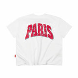 WHITE "WHENEVER" PARIS T-SHIRT 