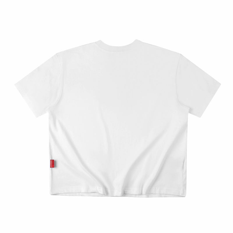 WHITE “WHENEVER” SIGNATURE SCRIPT T-SHIRT 