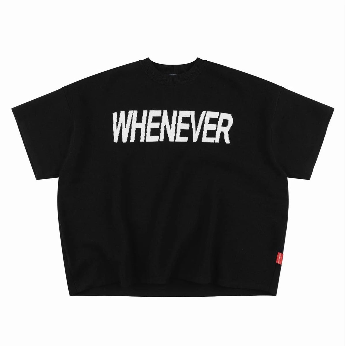 BLACK “ WHENEVER “ SIGNATURE KNIT