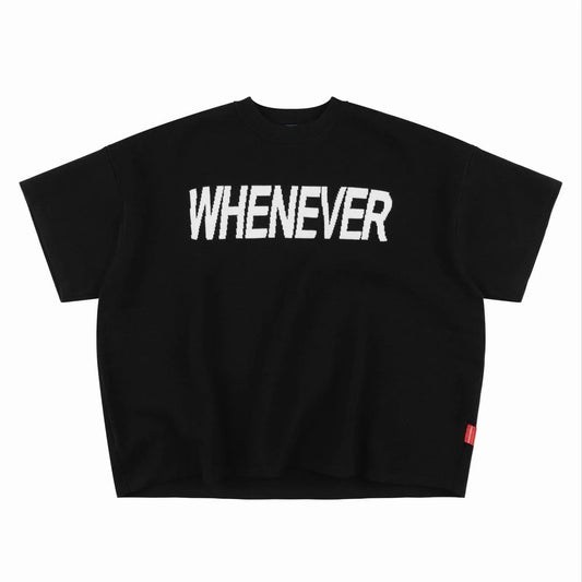 BLACK “ WHENEVER “ SIGNATURE KNIT