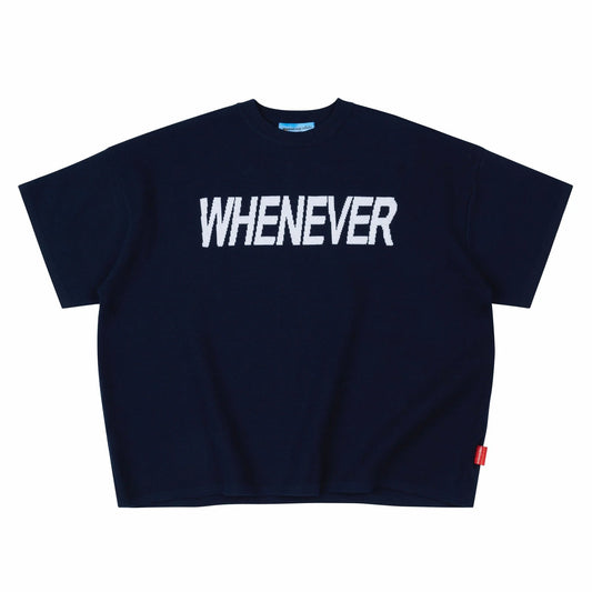 NAVY “ WHENEVER “ SIGNATURE KNIT
