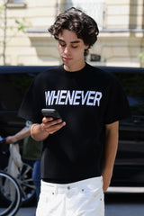 BLACK “ WHENEVER “ SIGNATURE KNIT