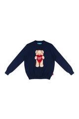 NAVY "WHENEVER" LITTLE BEAR SWEATER
