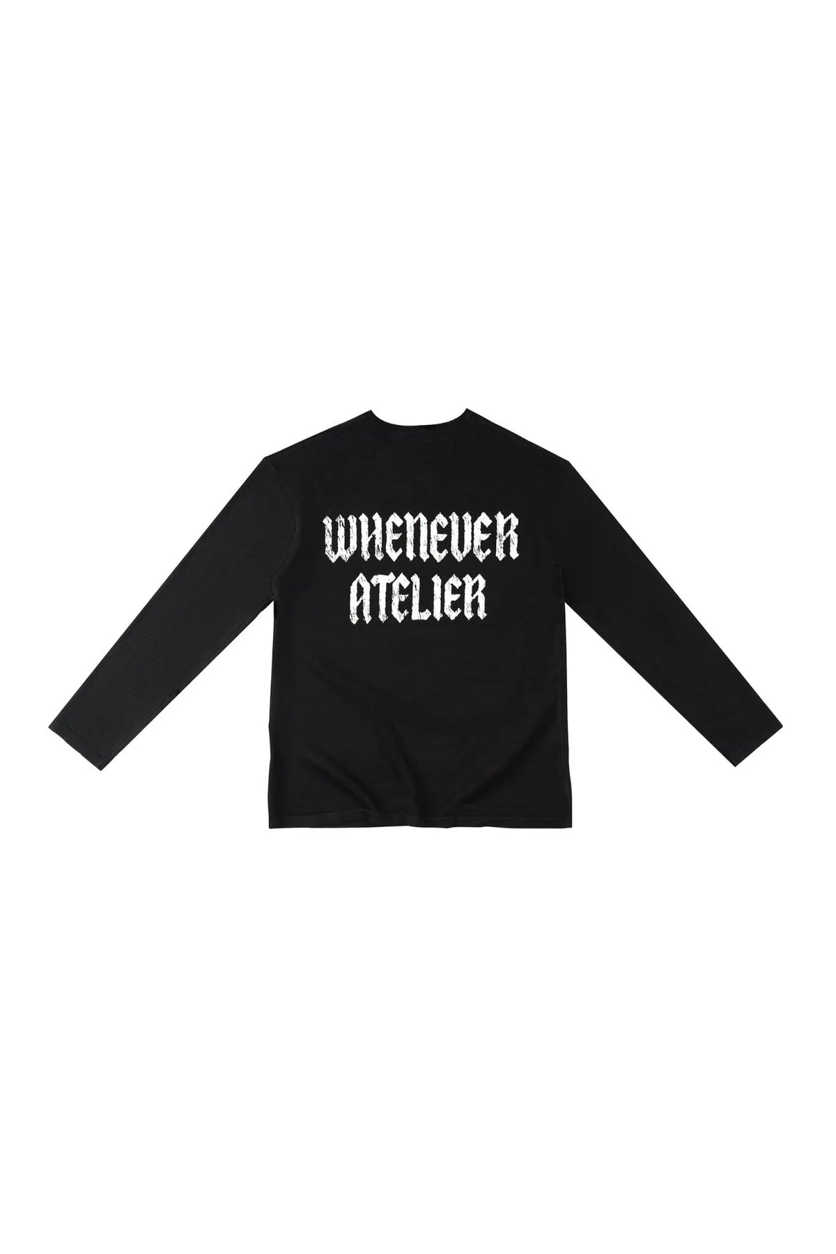 BLACK "WHENEVER" STAR BOY LONG SLEEVE T-SHIRT