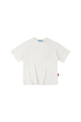 WHITE "WHENEVER" DISTRESSED LOGO T-SHIRT