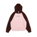 PINK BROWN “WHENEVER” COZY FOX RAGLAN HOODIE 
