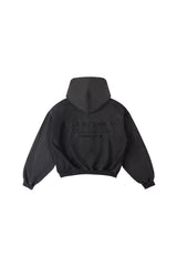 VINTAGE GREY "WHENEVER" SUPERSTAR PADDED TRACK JACKET