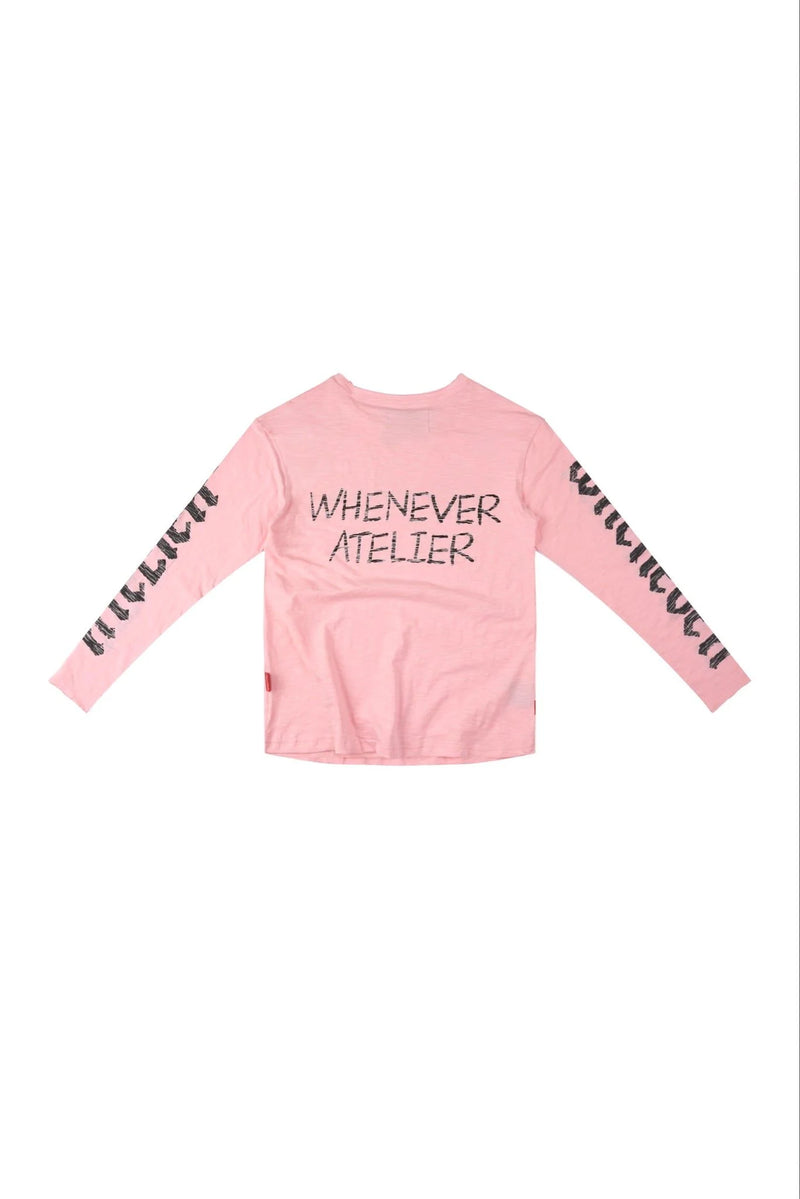 PINK  “WHENEVER” STAR GIRL LONG SLEEVE 