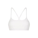 WHITE WHENEVER BASIC RACERBACK BRA