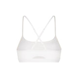WHITE WHENEVER BASIC RACERBACK BRA