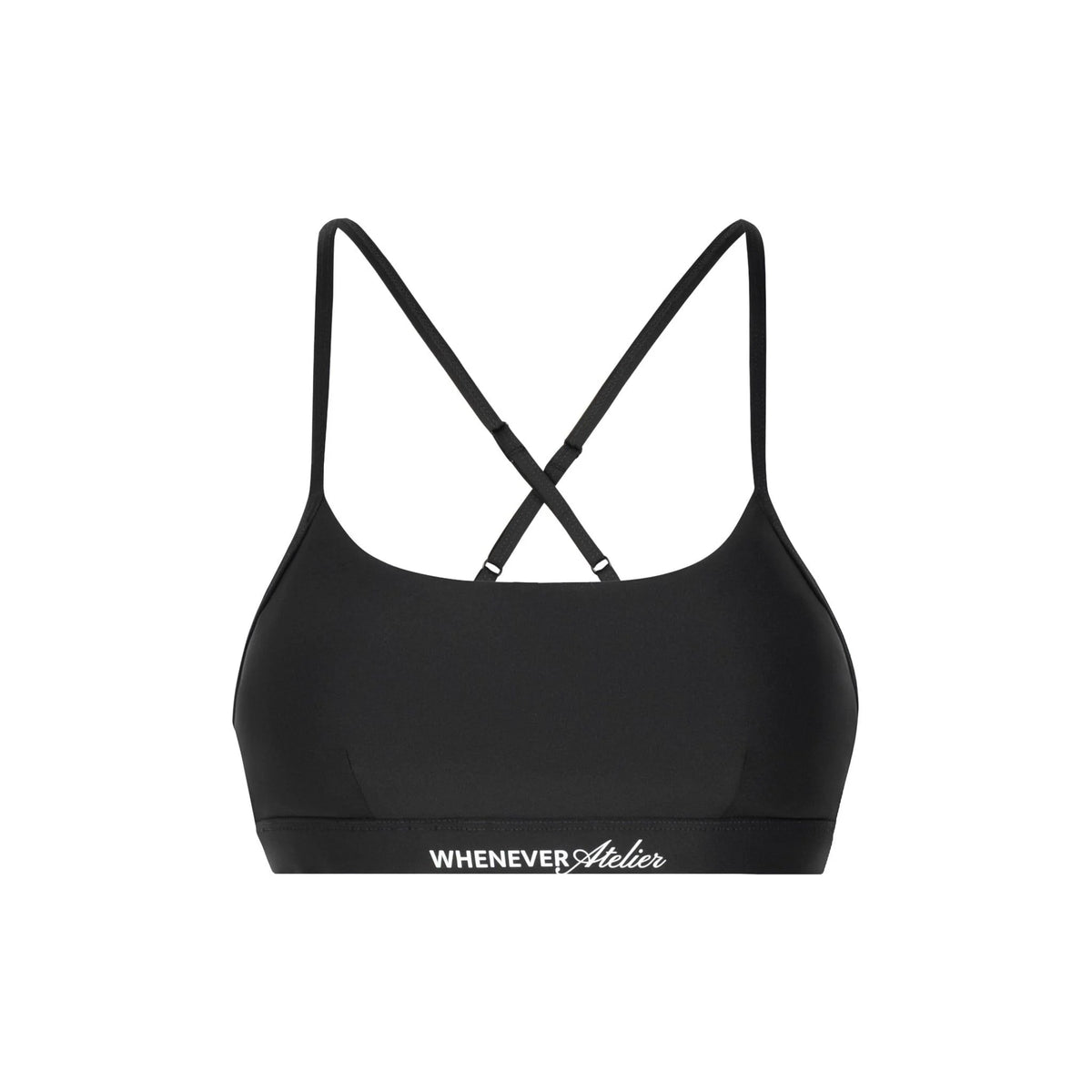 BLACK WHENEVER BASIC RACERBACK BRA