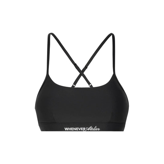 BLACK WHENEVER BASIC RACERBACK BRA