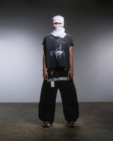 SKELETON HORSE WASH T-SHIRT/ BLACK