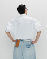 LIGHT BLUE LOOSE FLOW DENIM PANTS
