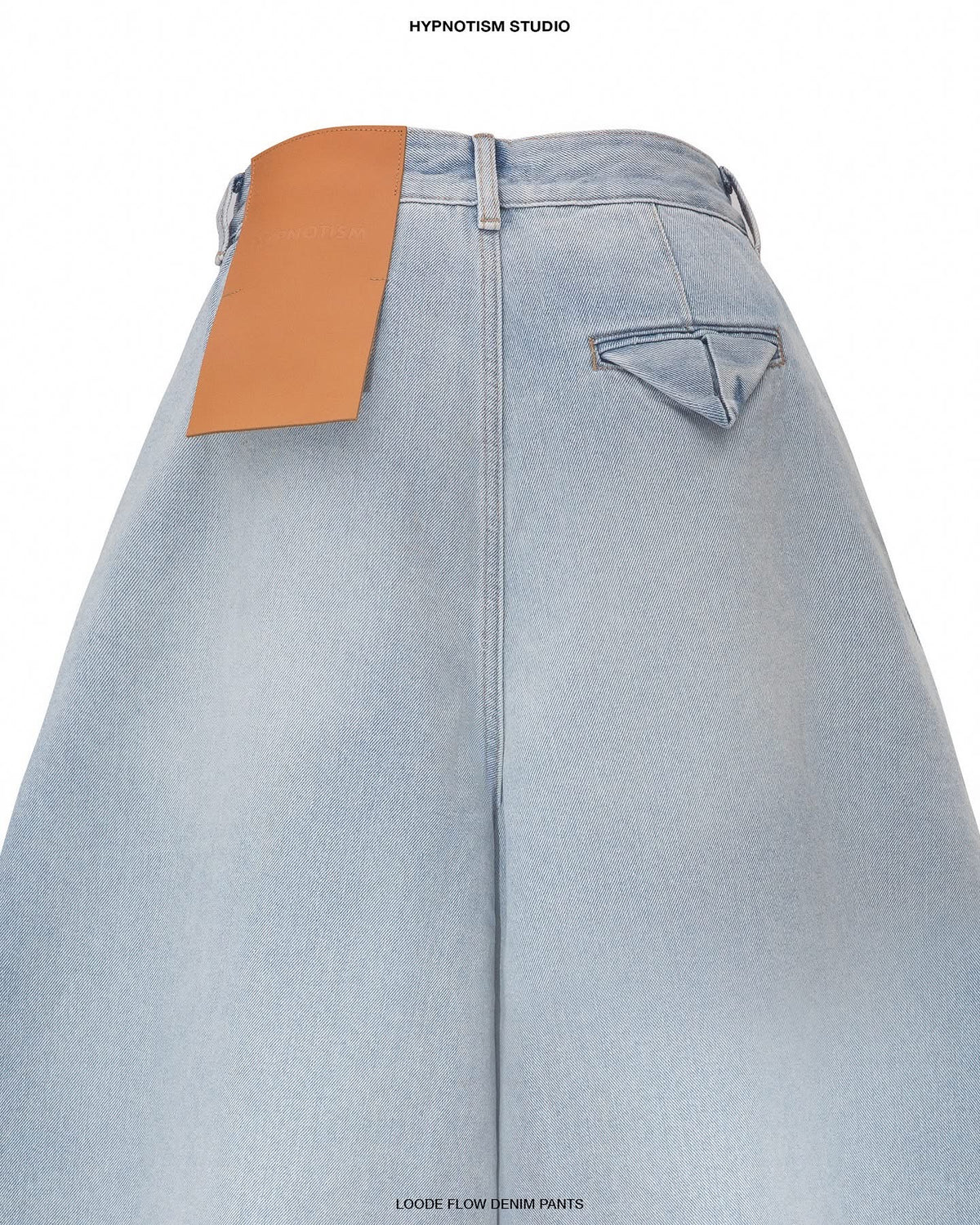 LIGHT BLUE LOOSE FLOW DENIM PANTS