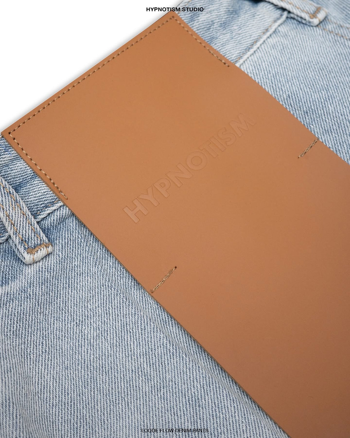 LIGHT BLUE LOOSE FLOW DENIM PANTS
