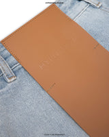 LIGHT BLUE LOOSE FLOW DENIM PANTS