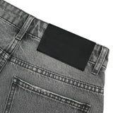 WASHED DENIM SHORTS/ GREY