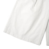 RAW DENIM JORT PLEAT / WHITE