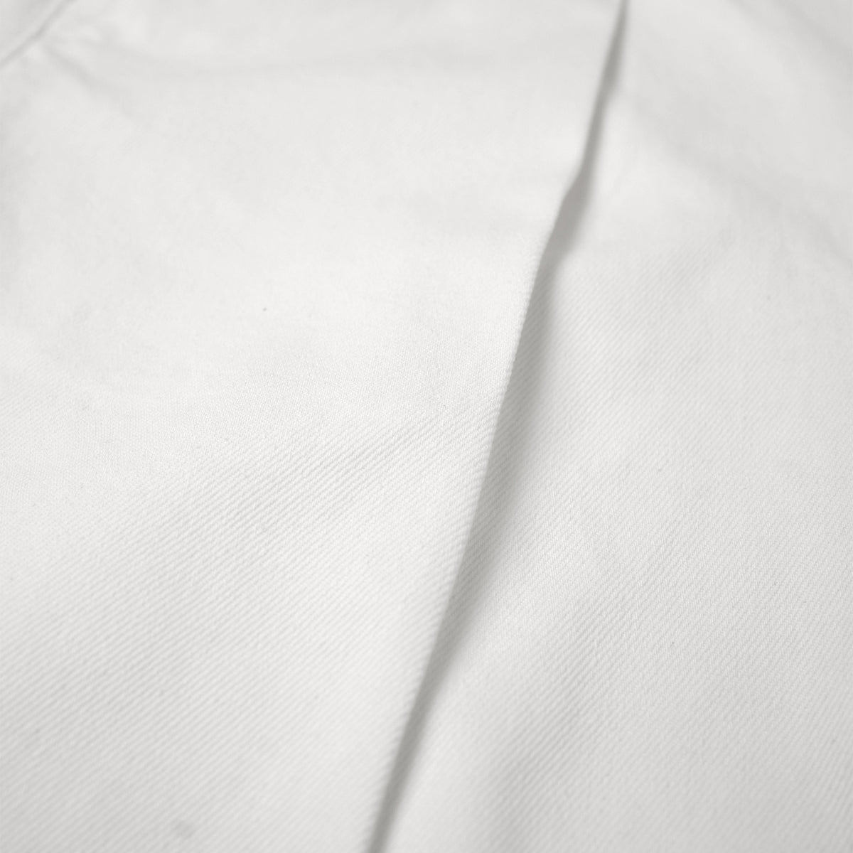 RAW DENIM JORT PLEAT / WHITE