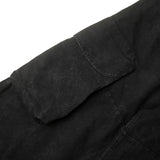 BIG POCKET CARGO PANTS WASHED/ BLACK