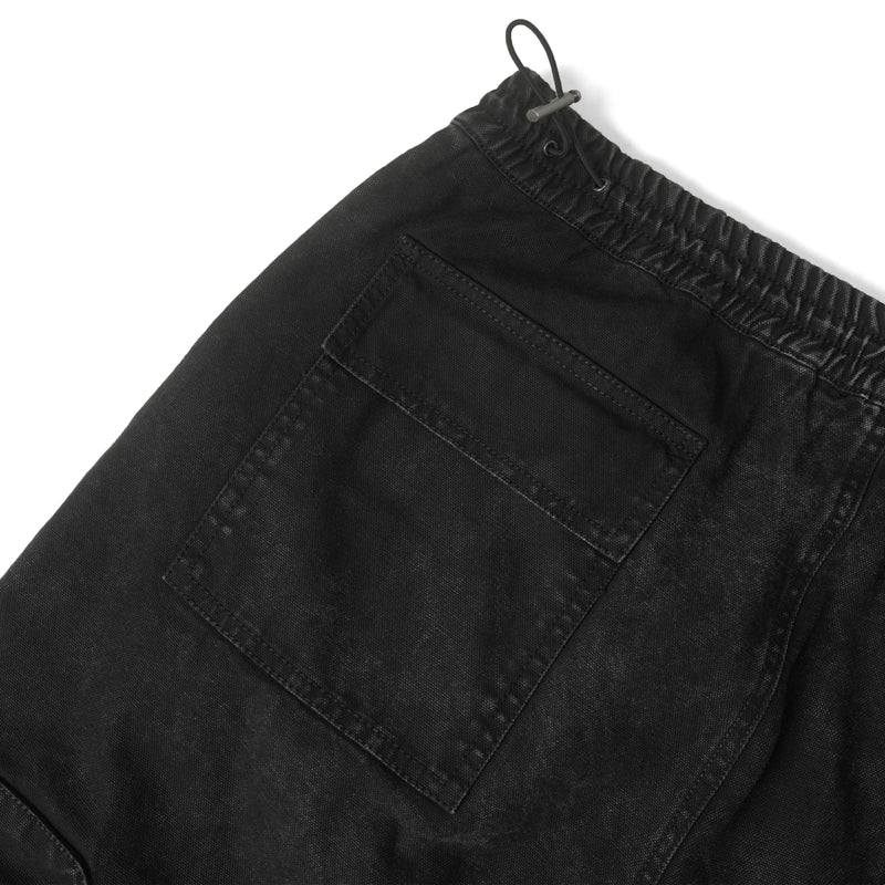BIG POCKET CARGO PANTS WASHED/ BLACK