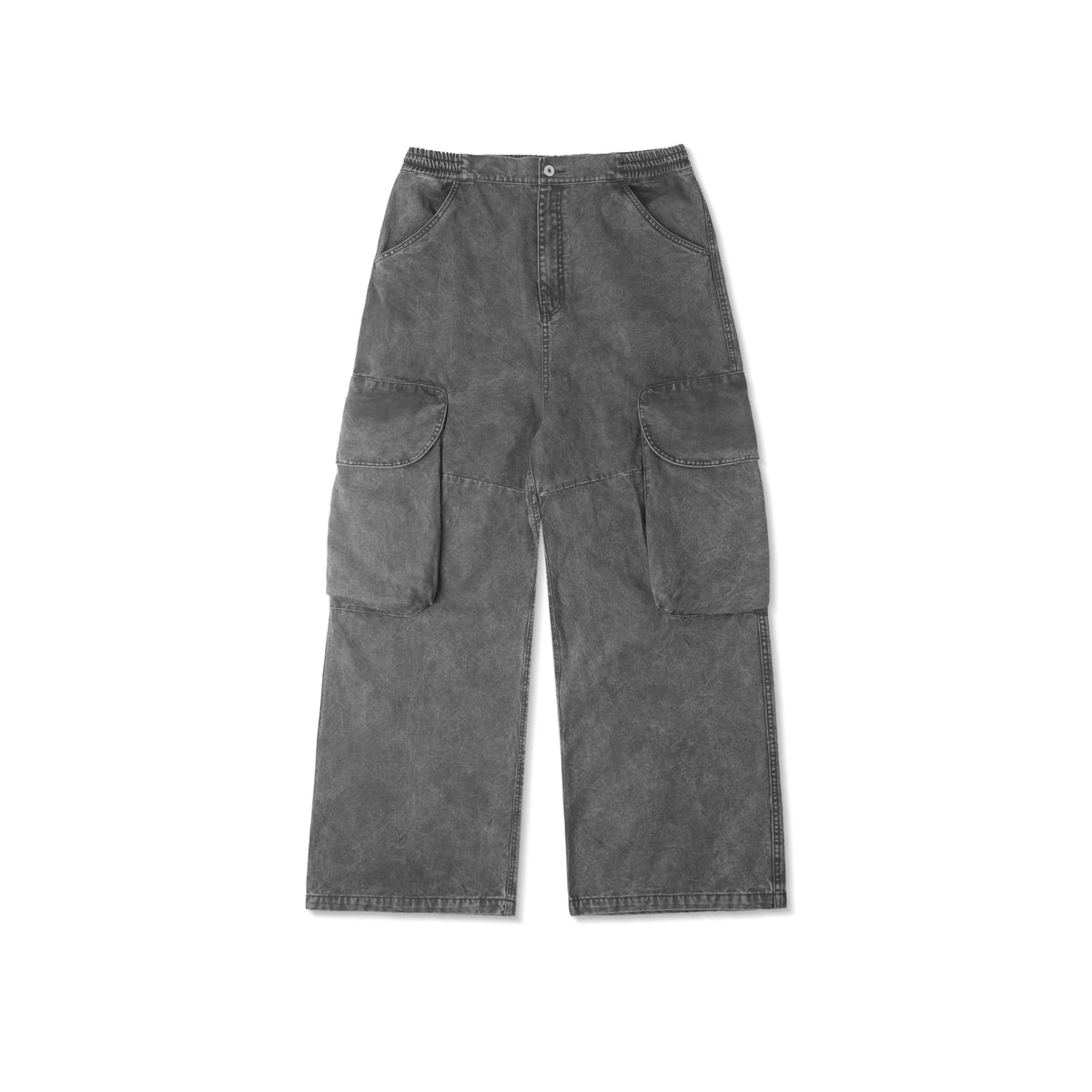 BIG POCKET CARGO PANTS WASHED/ GREY
