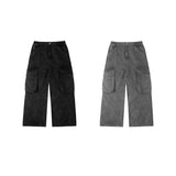 BIG POCKET CARGO PANTS WASHED/ GREY