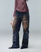 CARGO DENIM PANTS