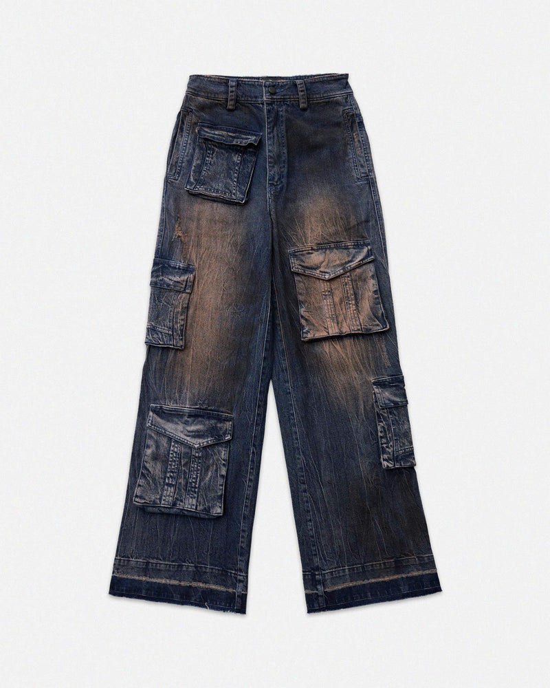 CARGO DENIM PANTS