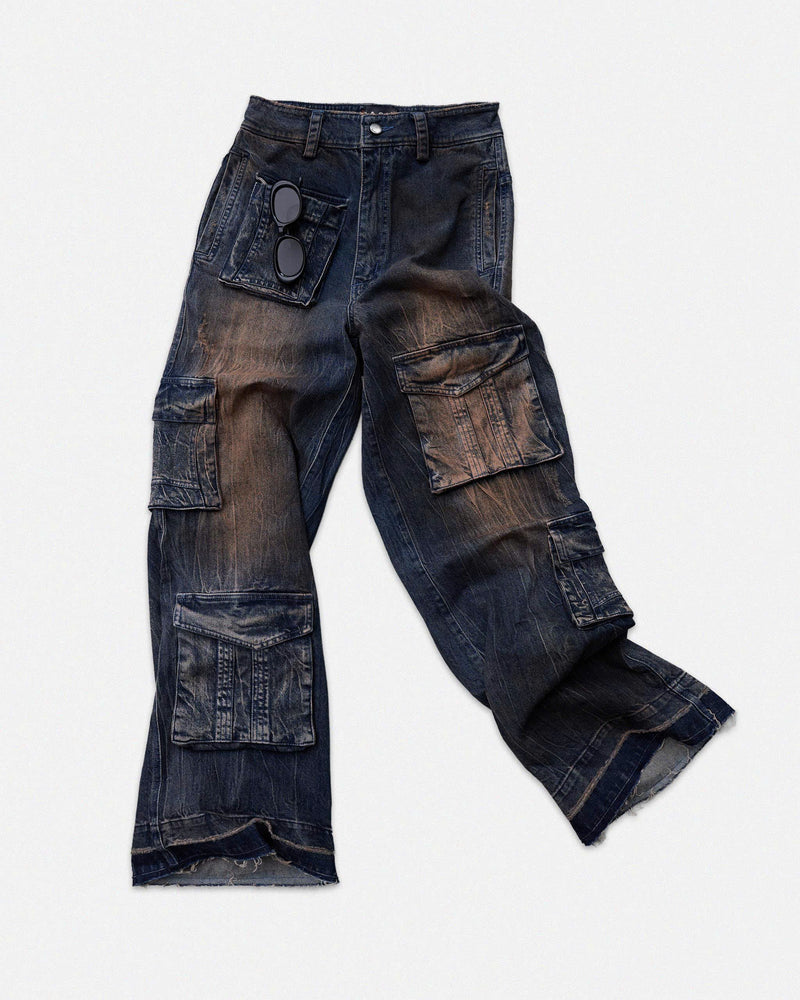 CARGO DENIM PANTS