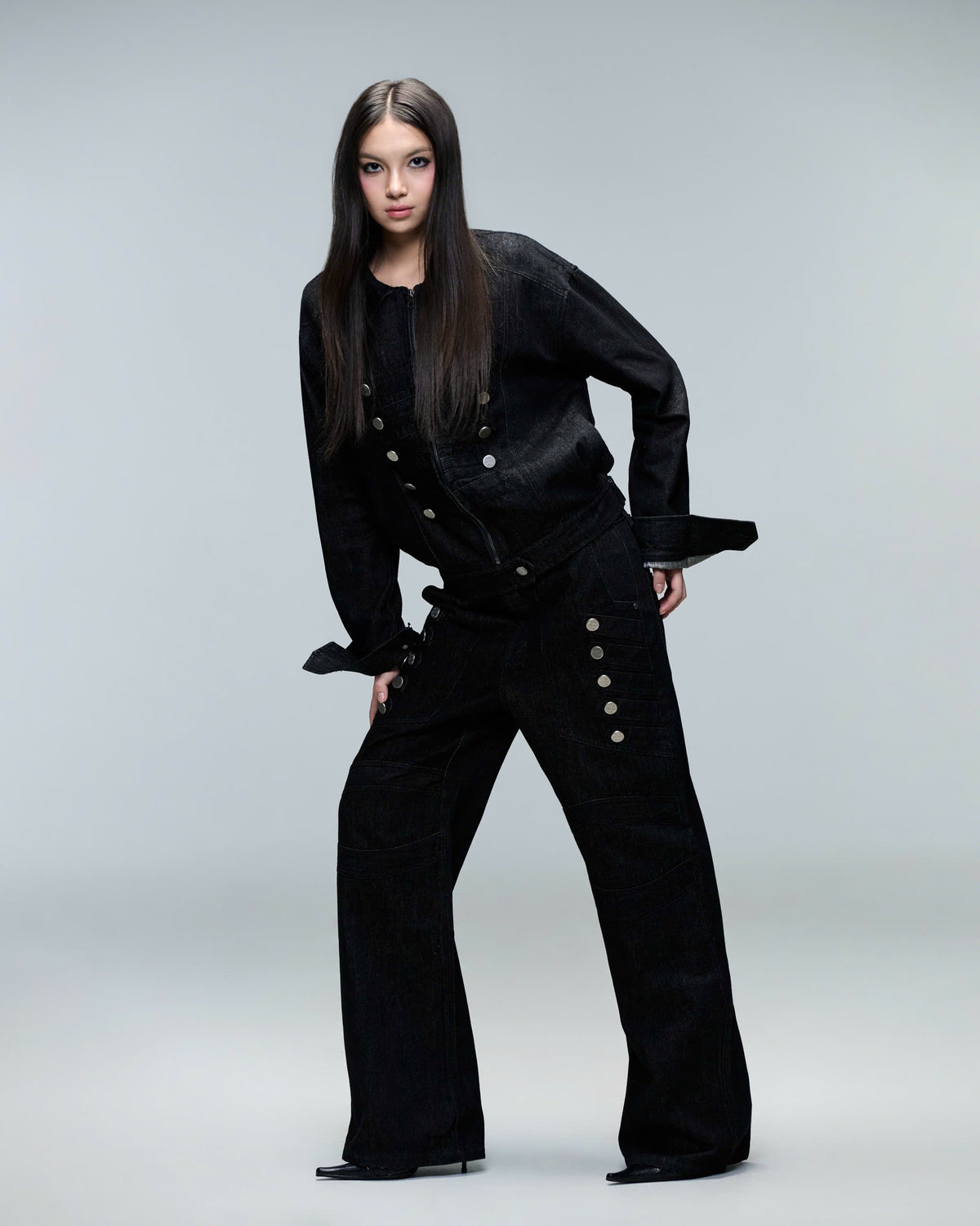 CREST DENIM PANTS