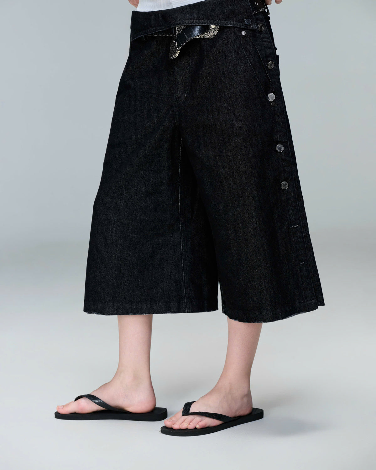 FOOTWORK DENIM PANTS ( FADED BLACK )
