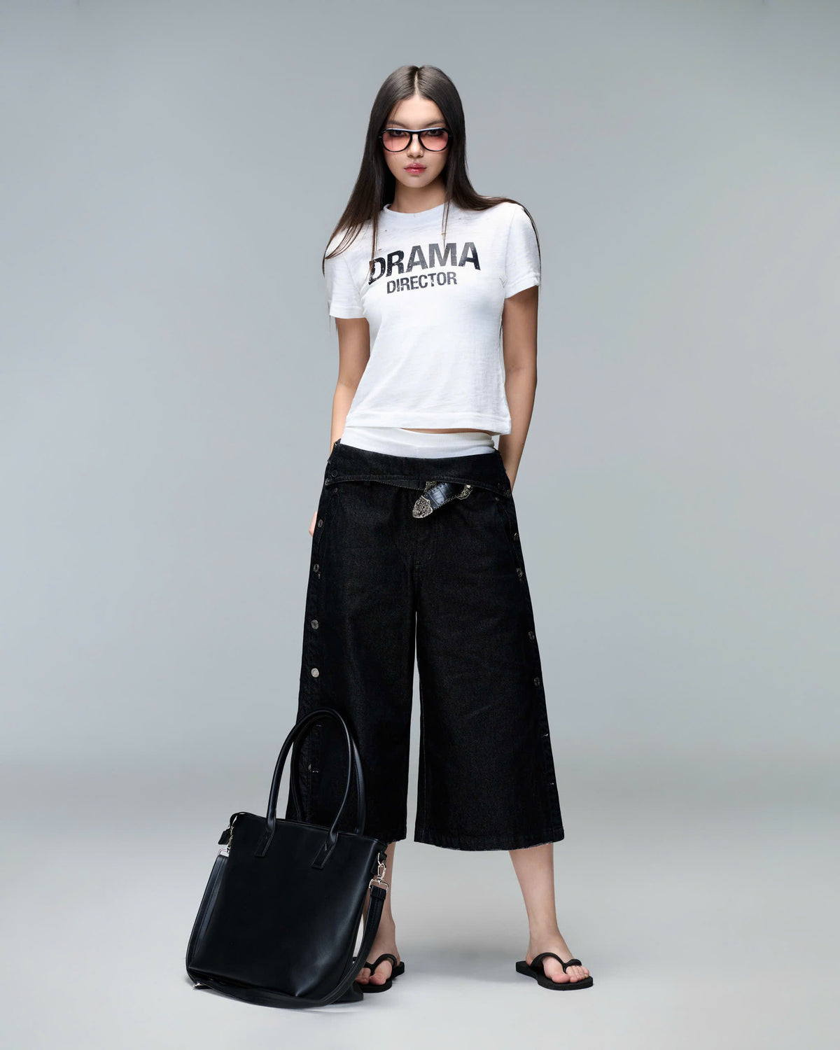 FOOTWORK DENIM PANTS ( FADED BLACK )