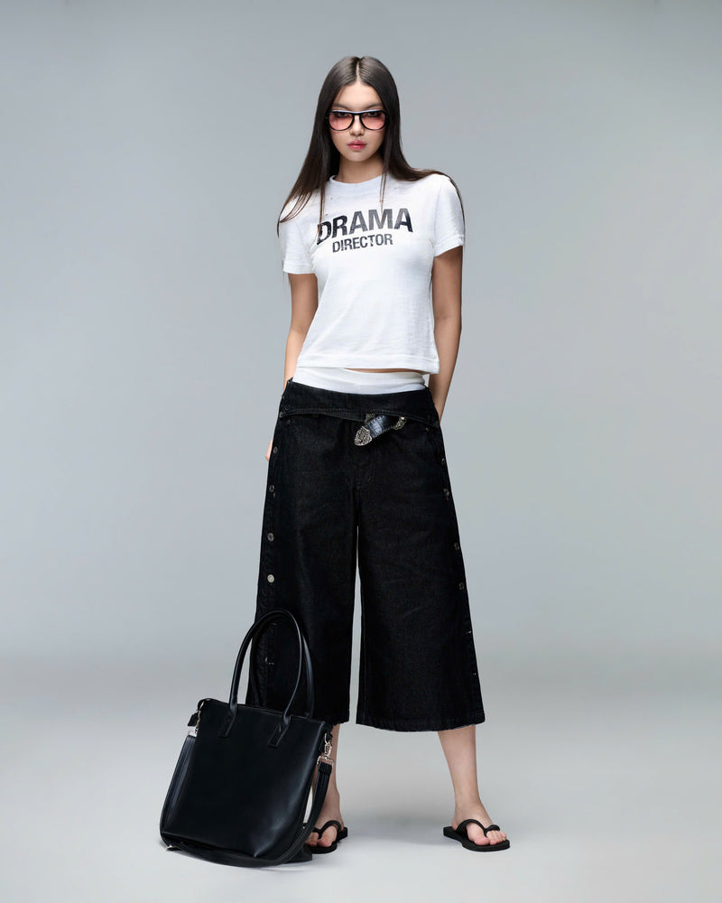 FOOTWORK DENIM PANTS ( FADED BLACK )