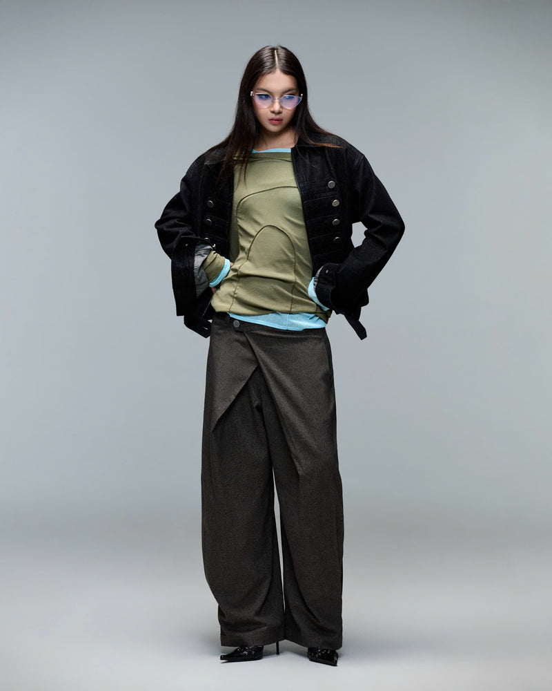 TENDER TOUCH SHIRT ( YOUNG RICE GREEN)