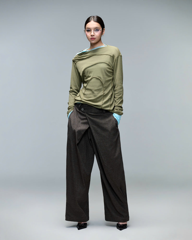 TENDER TOUCH SHIRT ( YOUNG RICE GREEN)