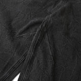 FRONT ZIP DENIM PANTS WASHED/ BLACK