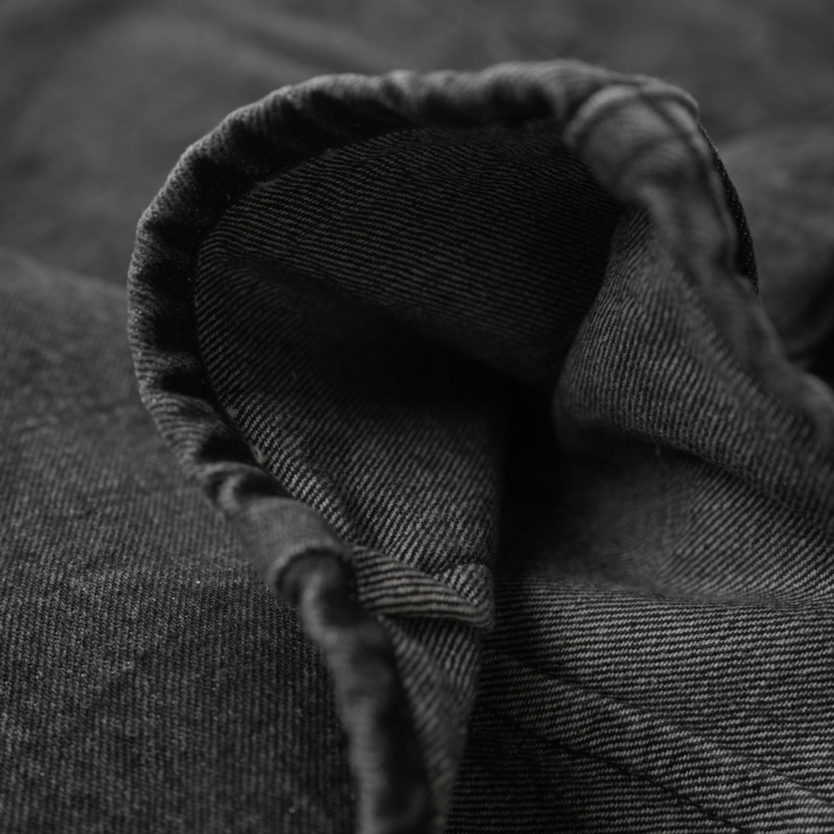FRONT ZIP DENIM PANTS WASHED/ BLACK