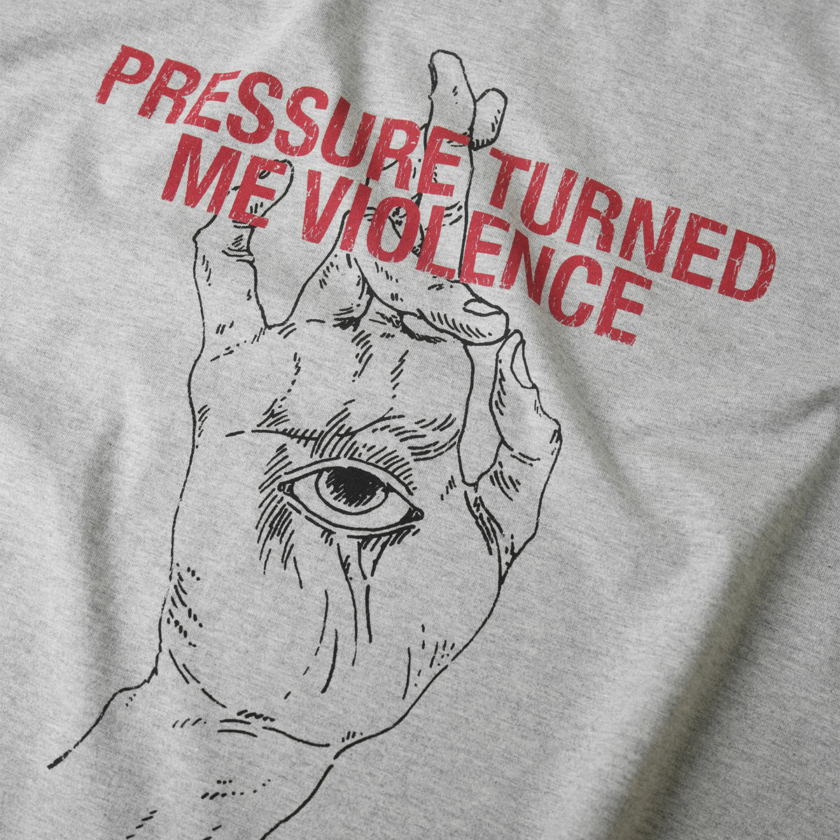 INHERITED VIOLENCE T-SHIRT/ PEPPER GREY