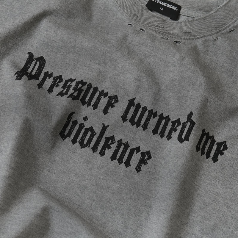 VIOLENCE STUDIES T-SHIRT/ GREY