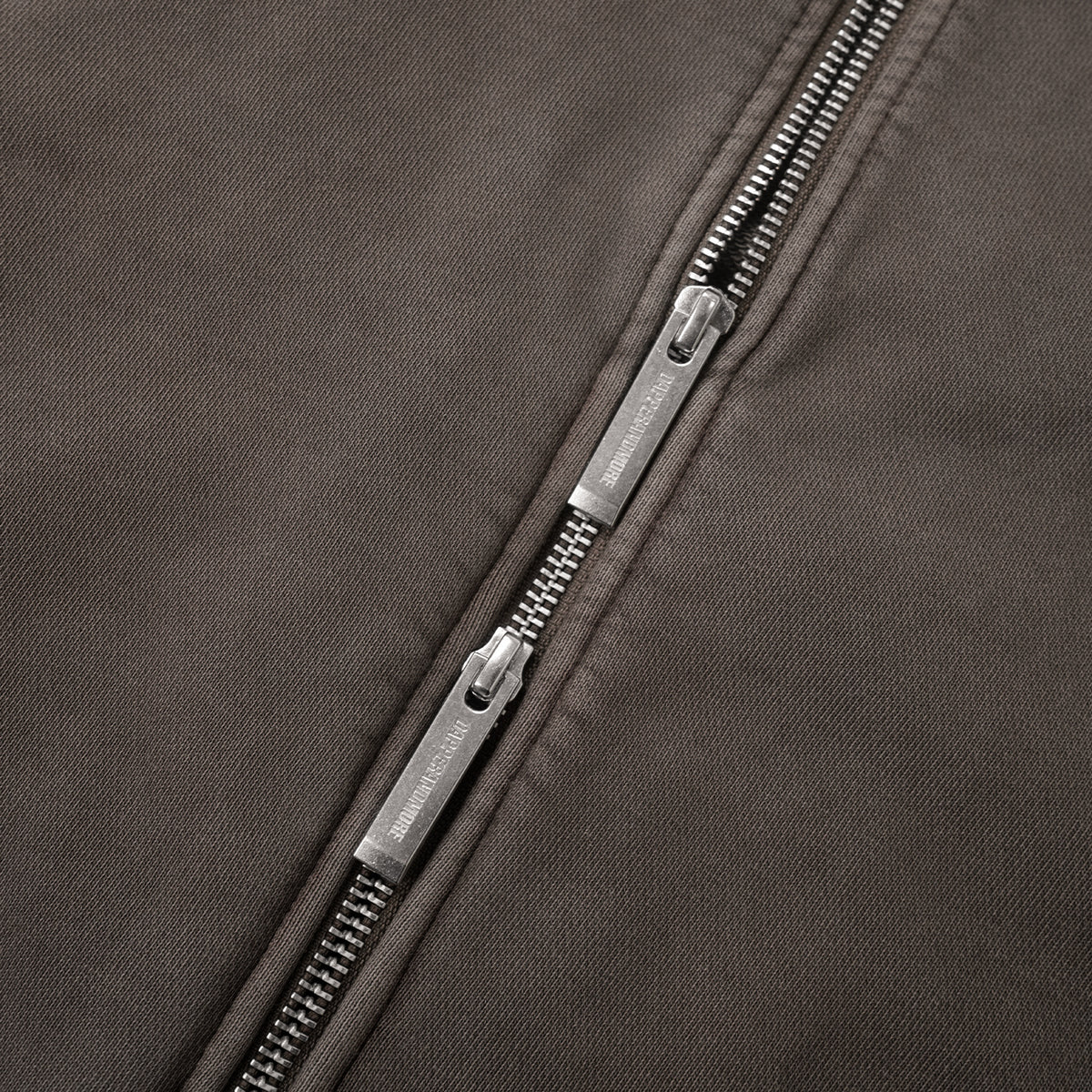 SILENT FORM ZIP HOODIE/ BURNT UMBER