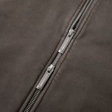 SILENT FORM ZIP HOODIE/ BURNT UMBER
