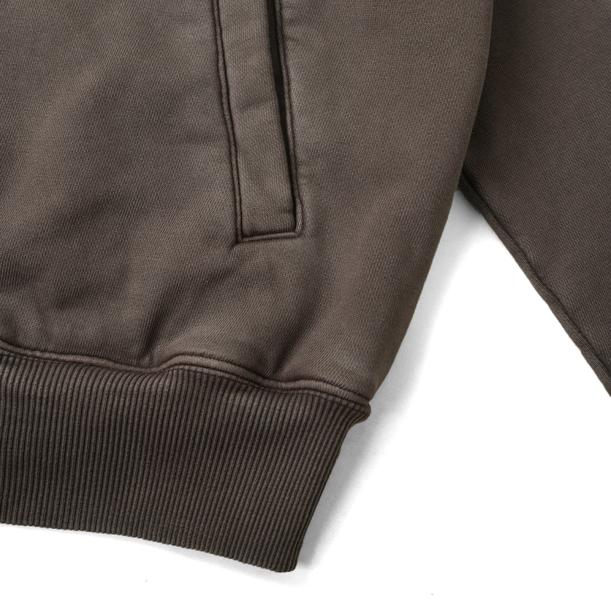 SILENT FORM ZIP HOODIE/ BURNT UMBER