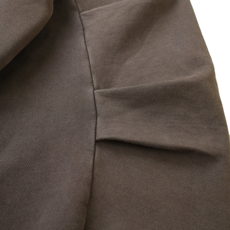 SILENT FORM ZIP HOODIE/ BURNT UMBER