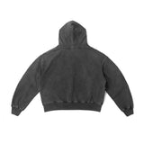 SILENT FORM ZIP HOODIE/ ASH BLACK