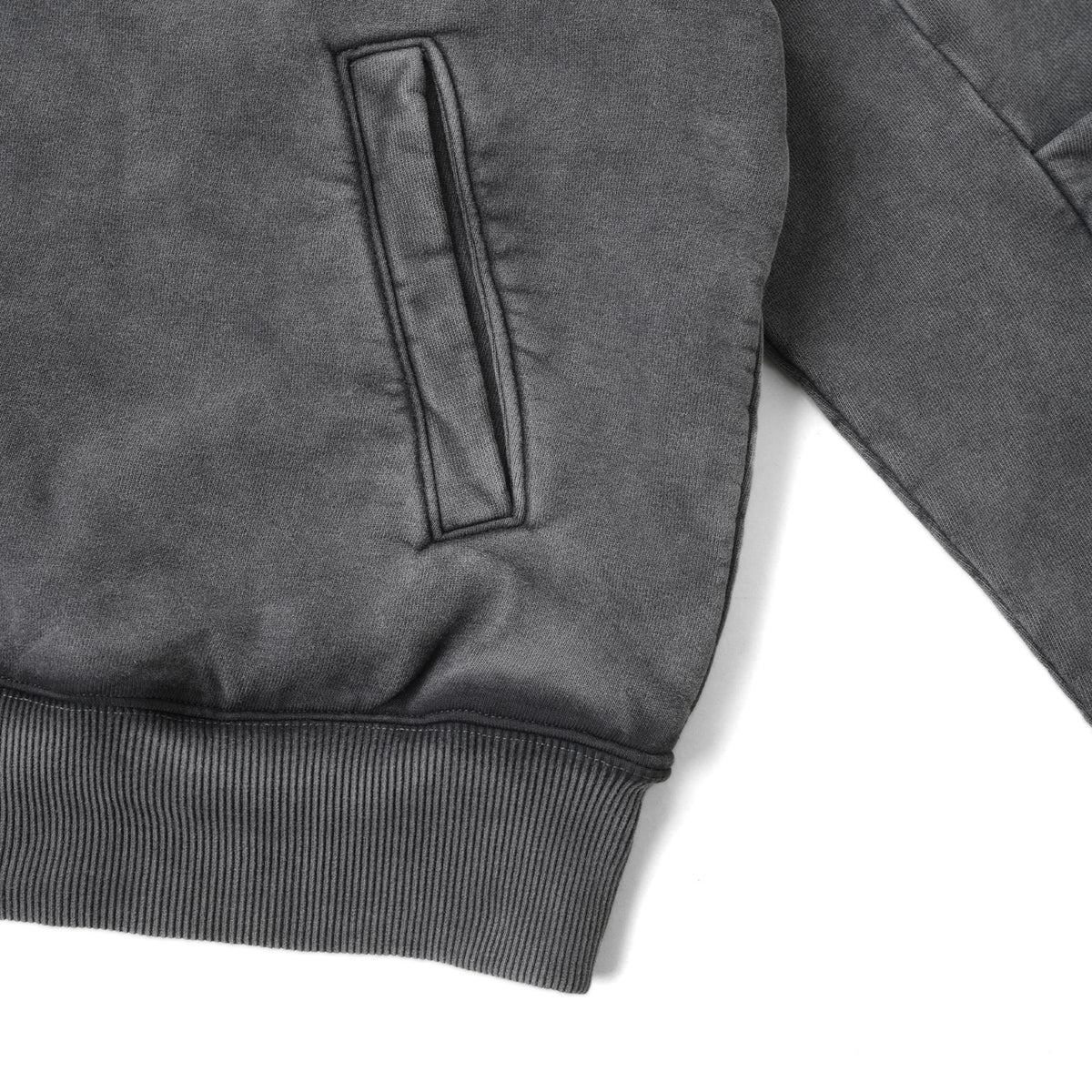 SILENT FORM ZIP HOODIE/ ASH BLACK